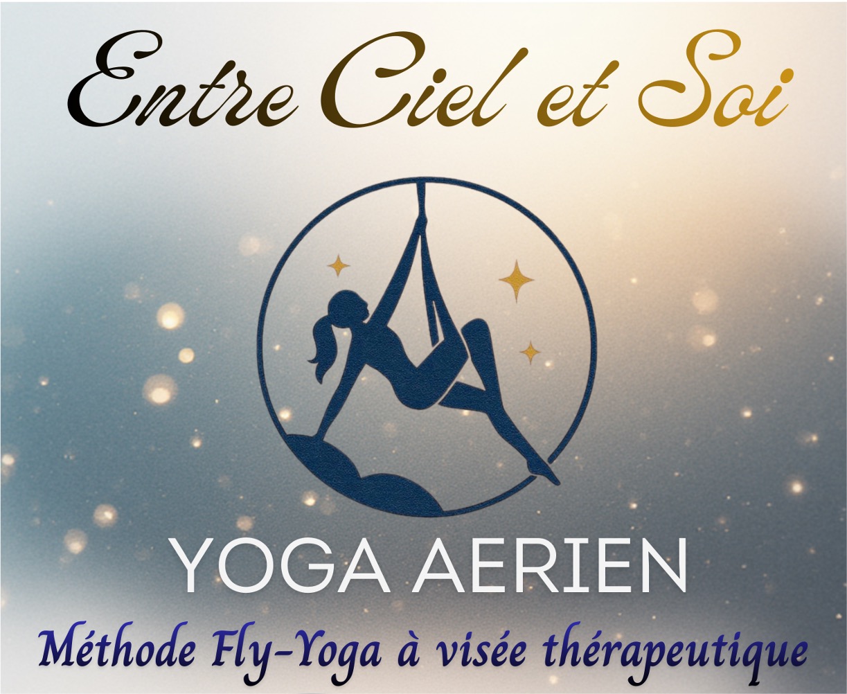 Aerial yoga practitioner in hammock